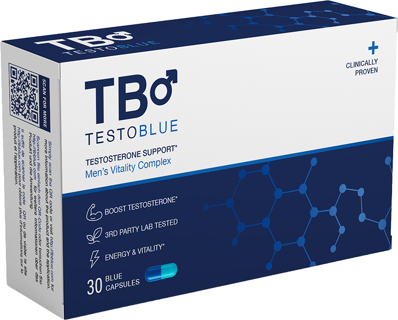 TestoBlue Kapseln Packung – Men’s Vitality Complex